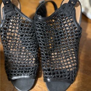 Vince Camuto Black Woven Sandals